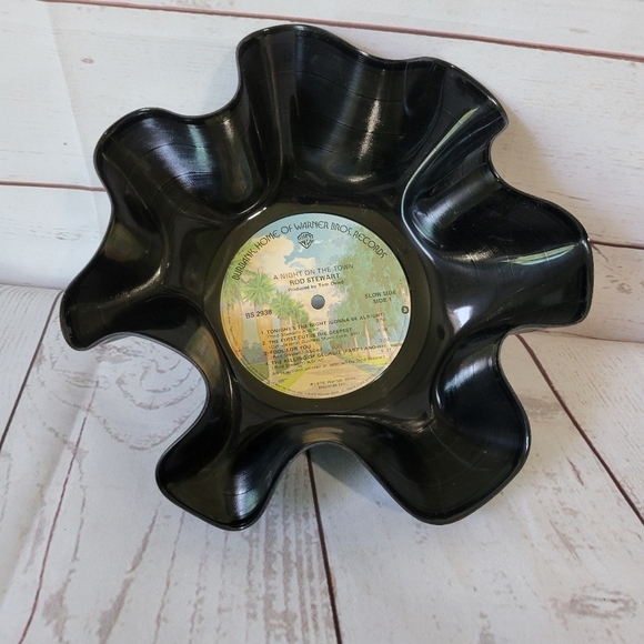 Vintage record bowl Rod Stewart black - Picture 9 of 9